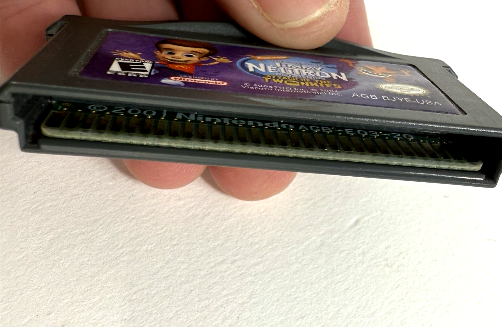 Jimmy Neutron: Attack of the Twonkies (GameBoy Advance, 2004) Game Cartridge