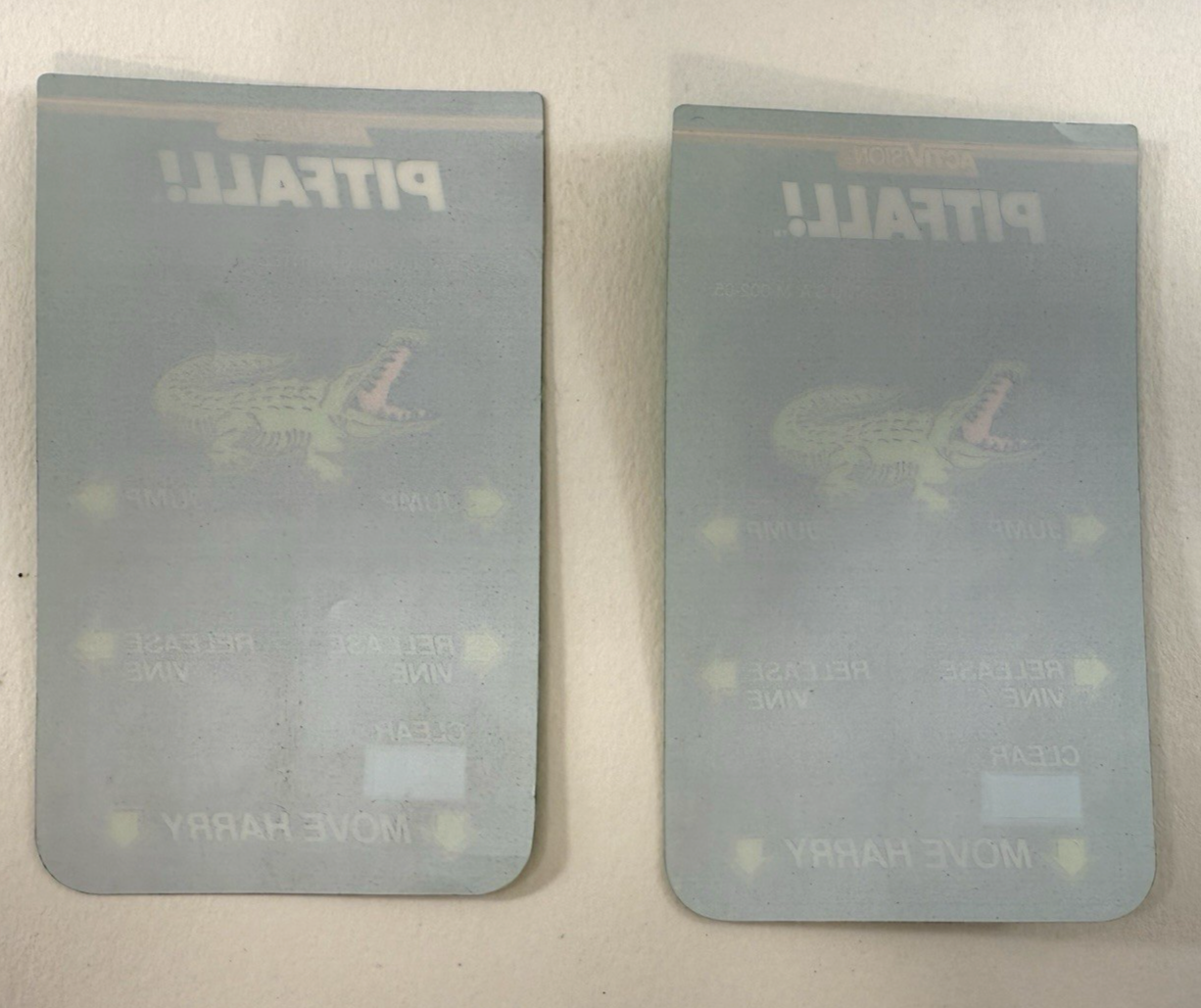 Pitfall (Intellivision, 1982) Game Box Manual Overlays - Tested And Working