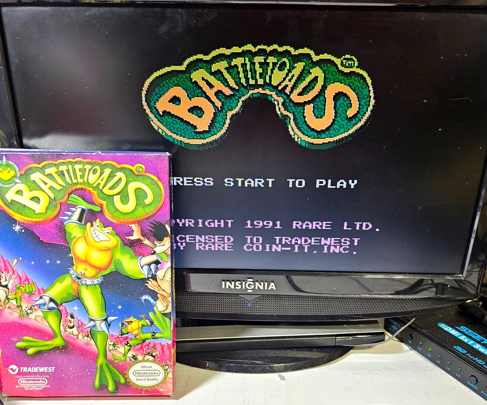Battletoads (Nintendo Entertainment System, 1991) Game Box Manual Poster Foam