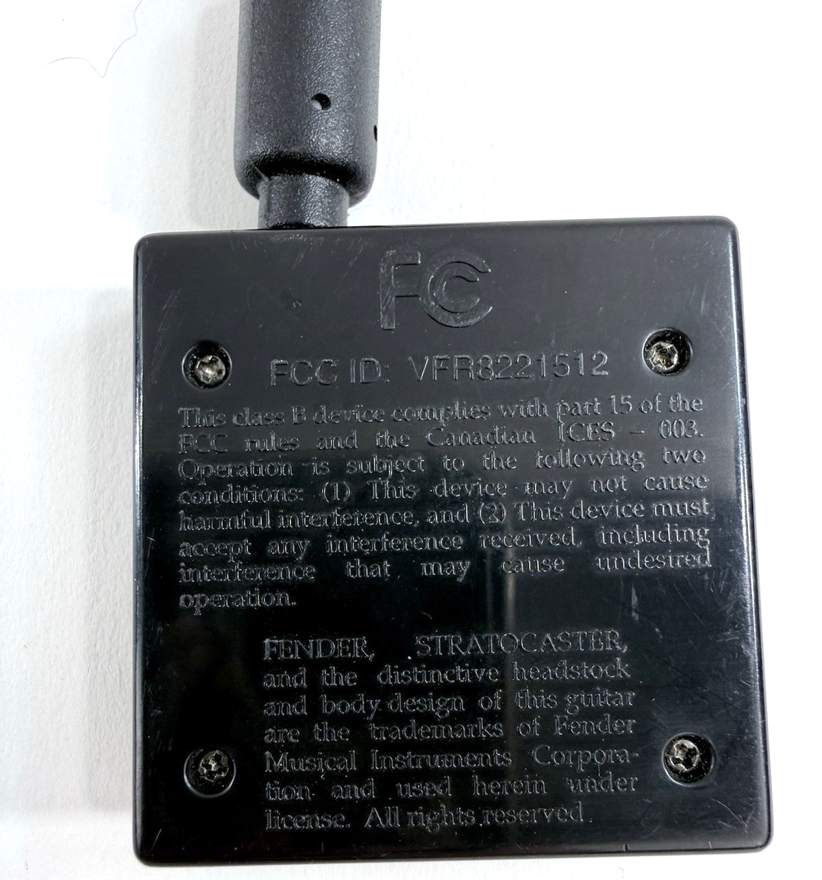 Rock Band Fender Stratocaster Wireless Guitar Dongle VFR8221512 PlayStation 3