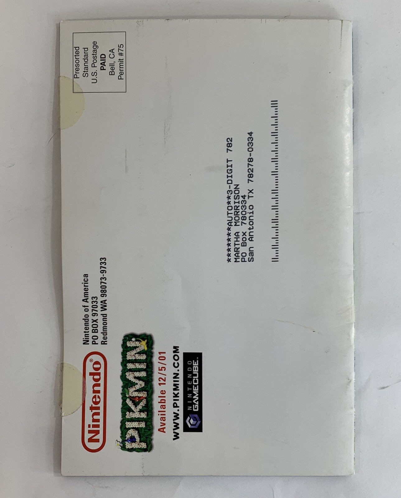 E3 2001 Pikmin Game Cube Nintendo Power Promotional Mailer - Mini Magazine