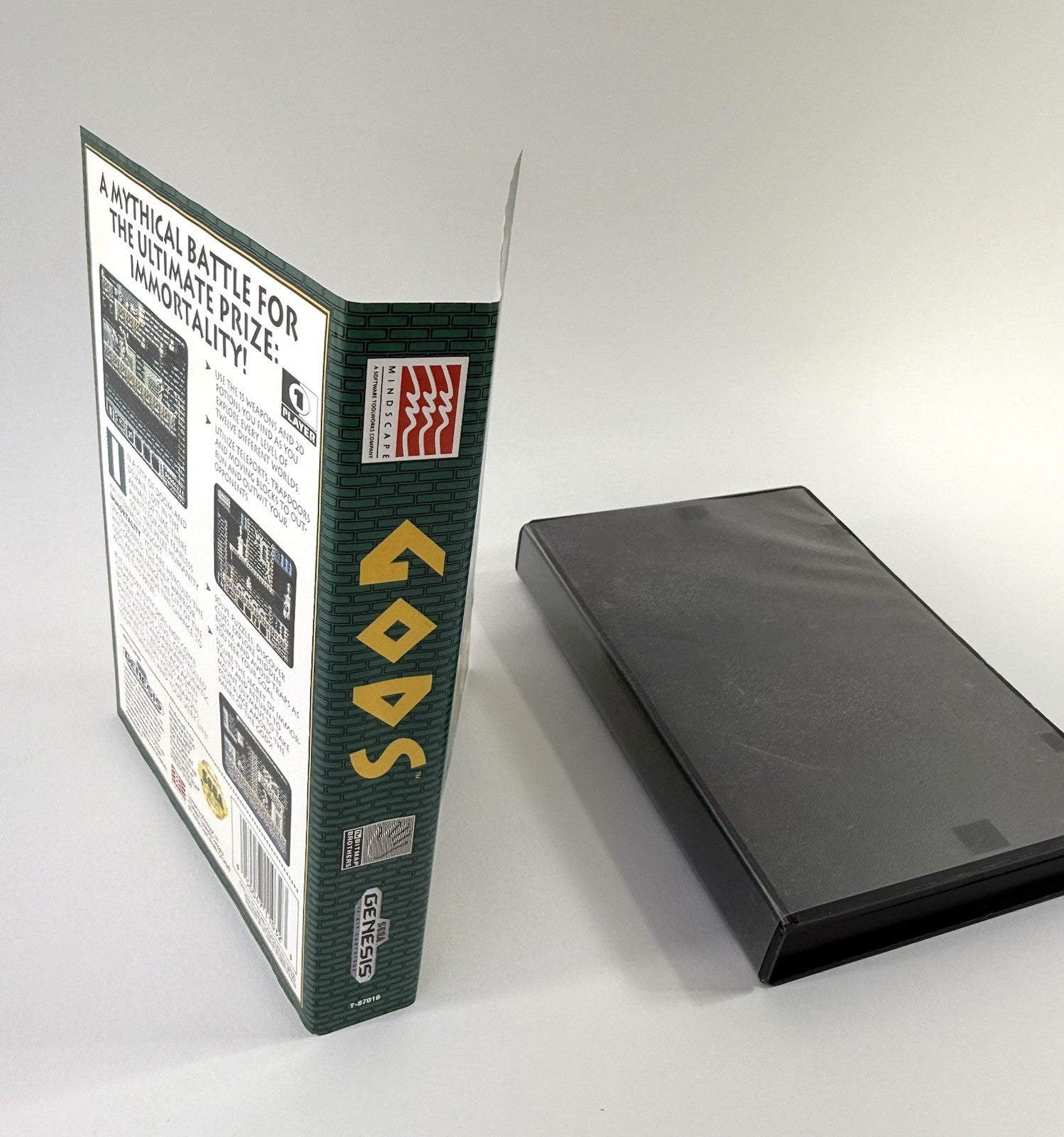 Gods (Sega Genesis, 1992) Replacement Game Case and Cover Art Only - No Game