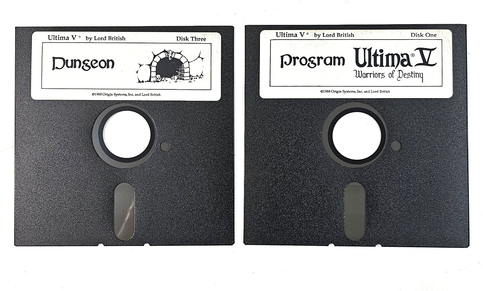 Ultima V: Warriors of Destiny (Commodore 64, 1988) Disks 1 and 3