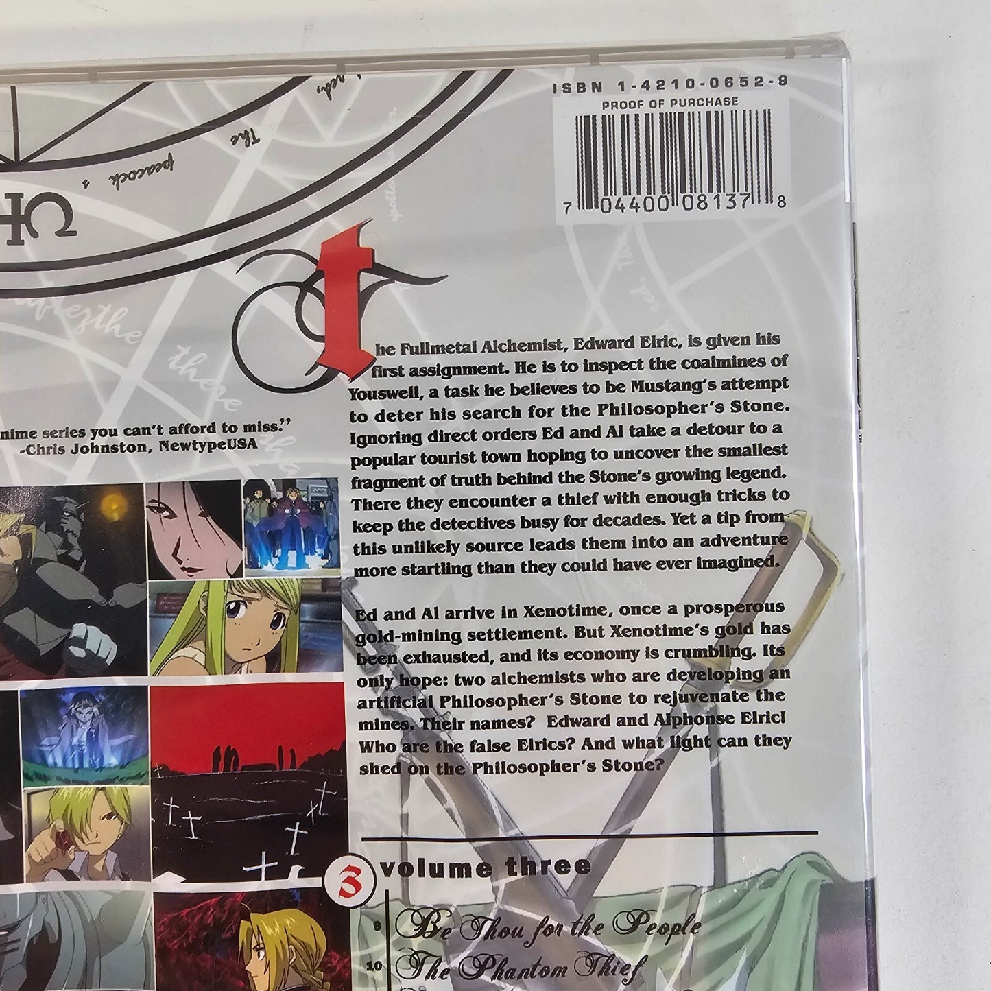 Fullmetal Alchemist Vol. 3: Equivalent Exchange (DVD, 2007, Viridian Collection)