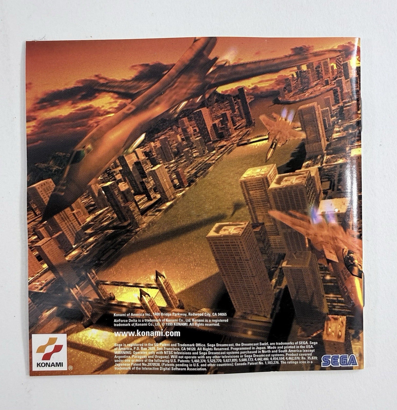 AirForce Delta (Sega Dreamcast, 1999) Game, Case, Manual - Tested And Working