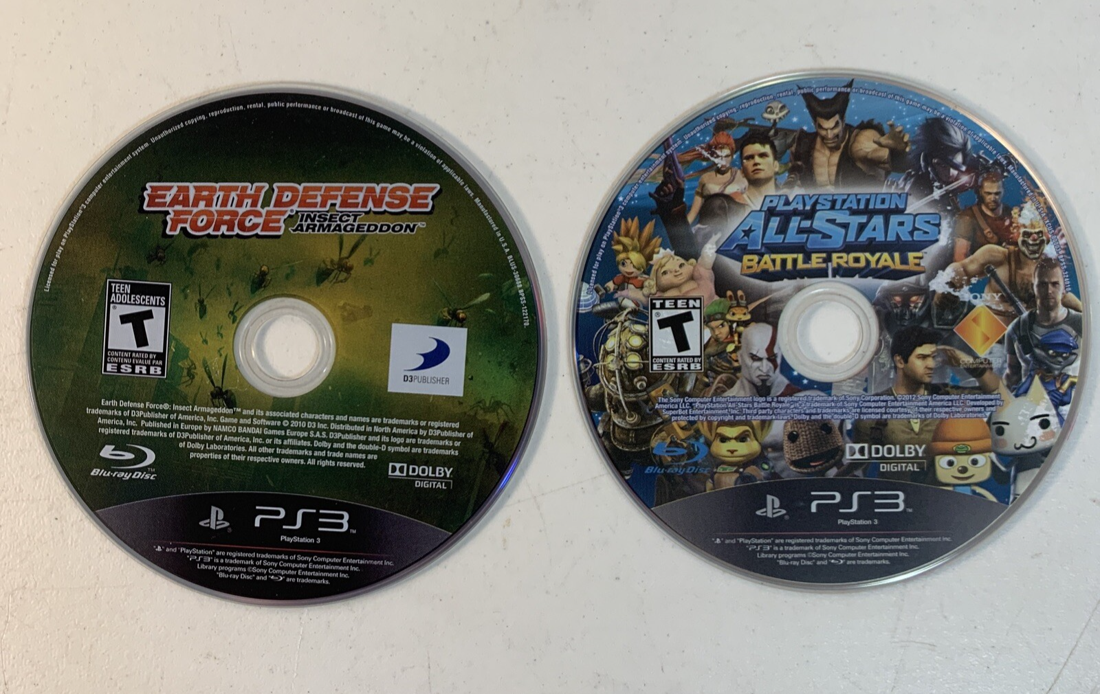 PlayStation All-Stars Battle Royale/Earth Defense Force: Insect Armageddon PS3