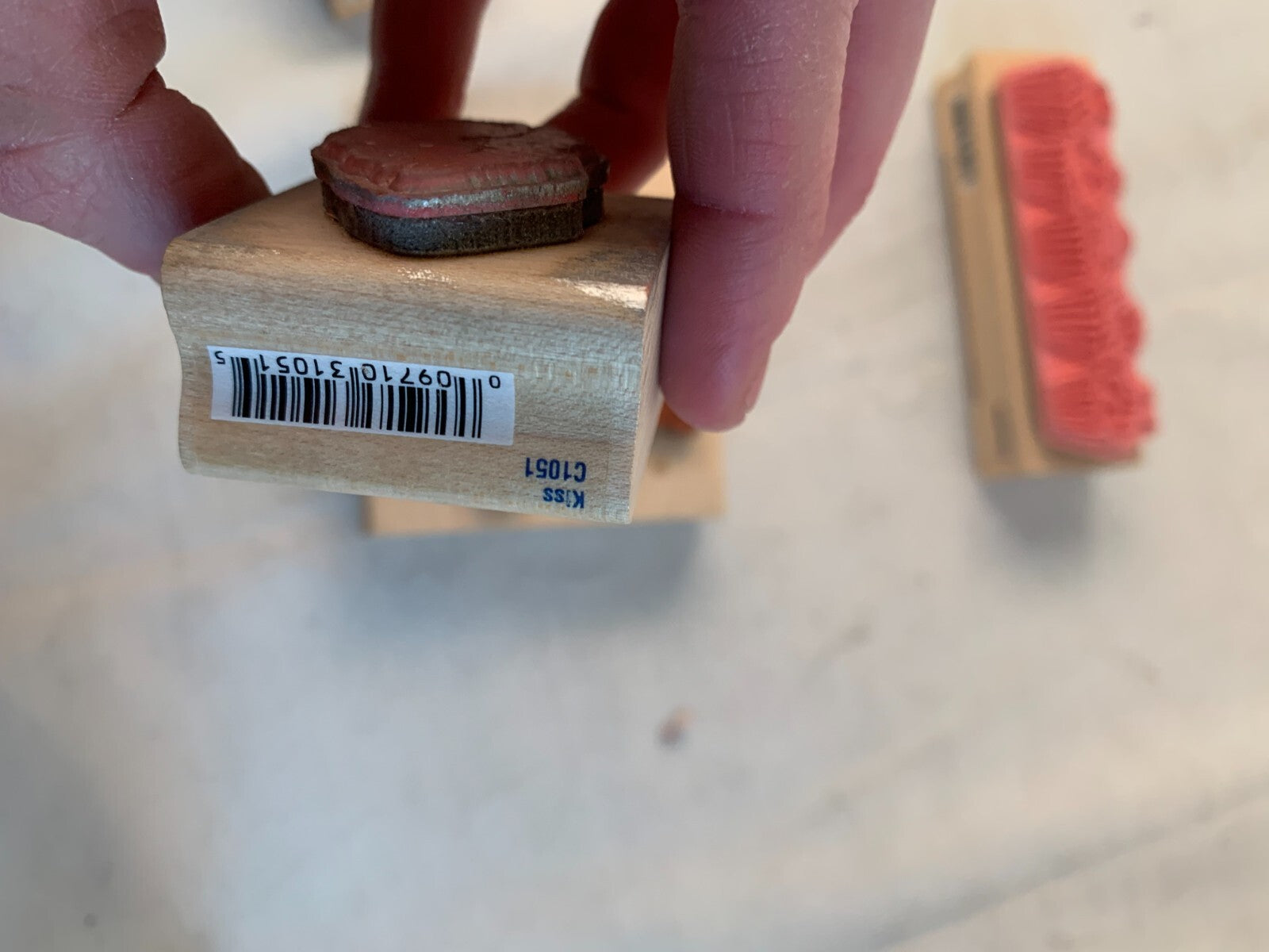 Lot of 4 stamps - Hugs and Kisses, Friendship, Cupcakes, Kiss