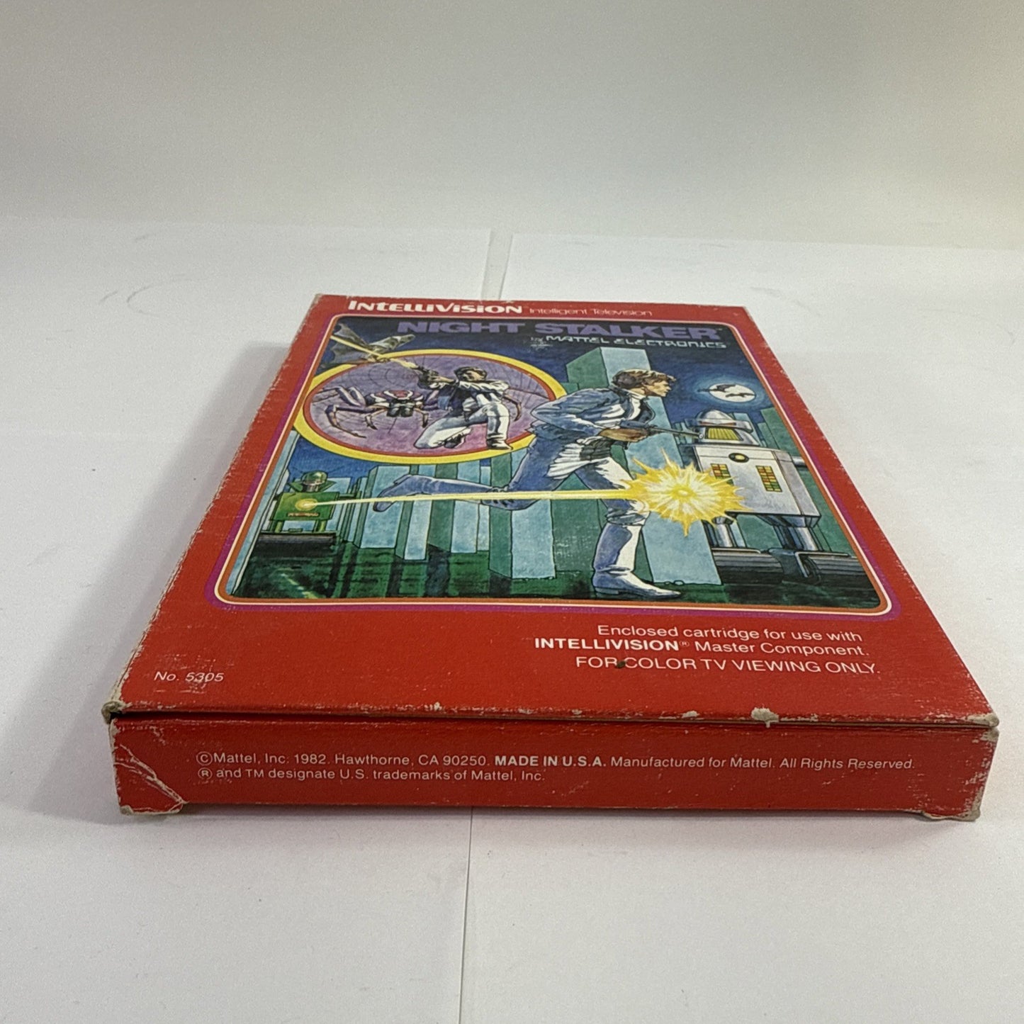 Night Stalker (Intellivision, 1982) Game Case Manual Overlays - Tested