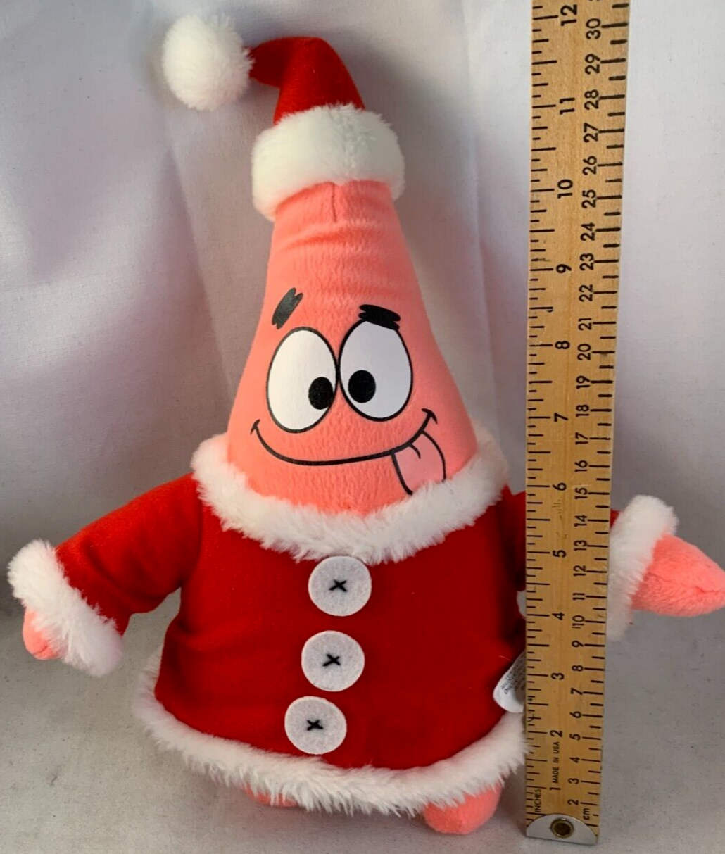 Nanco 2006 Spongebob Squarepants 12" Patrick Star Santa Suit Plush Viacom