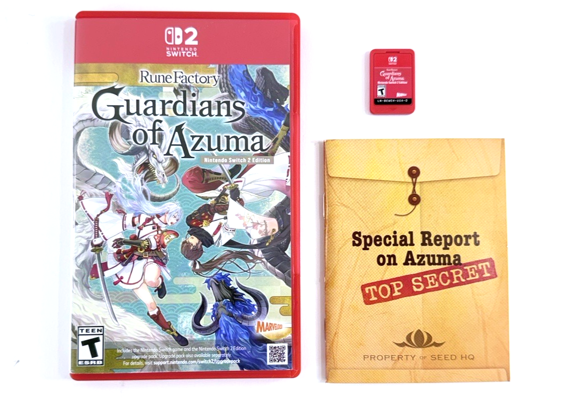 Rune Factory Guardians Of Azuma (Nintendo Switch 2, 2025) Game, Case, & Manual