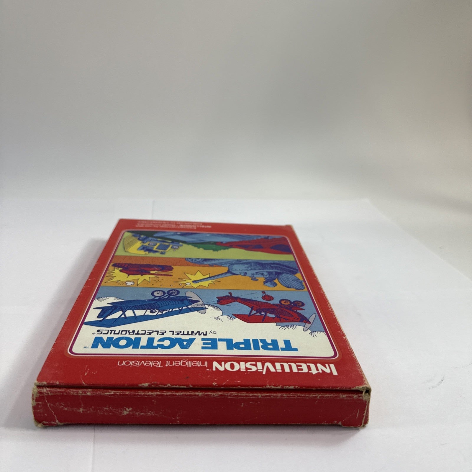 Triple Action (Intellivision, 1981) Game, Case, Manual, Overlays - Tested