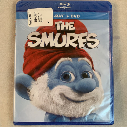 The Smurfs (Blu-ray/DVD Combo Pack) New, Factory Sealed