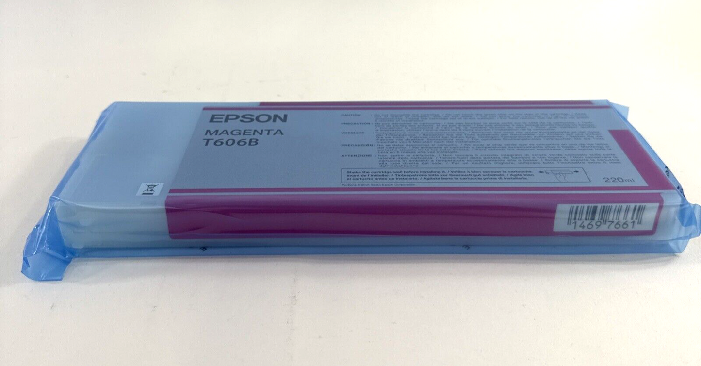 Epson K3 Ultrachrome Magenta Ink Cartridge T606B Exp Date: 2018 - New