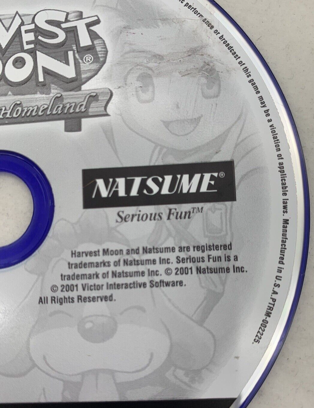 Harvest Moon: Save the Homeland (Sony PlayStation 2, 2001) Game Disc - Tested