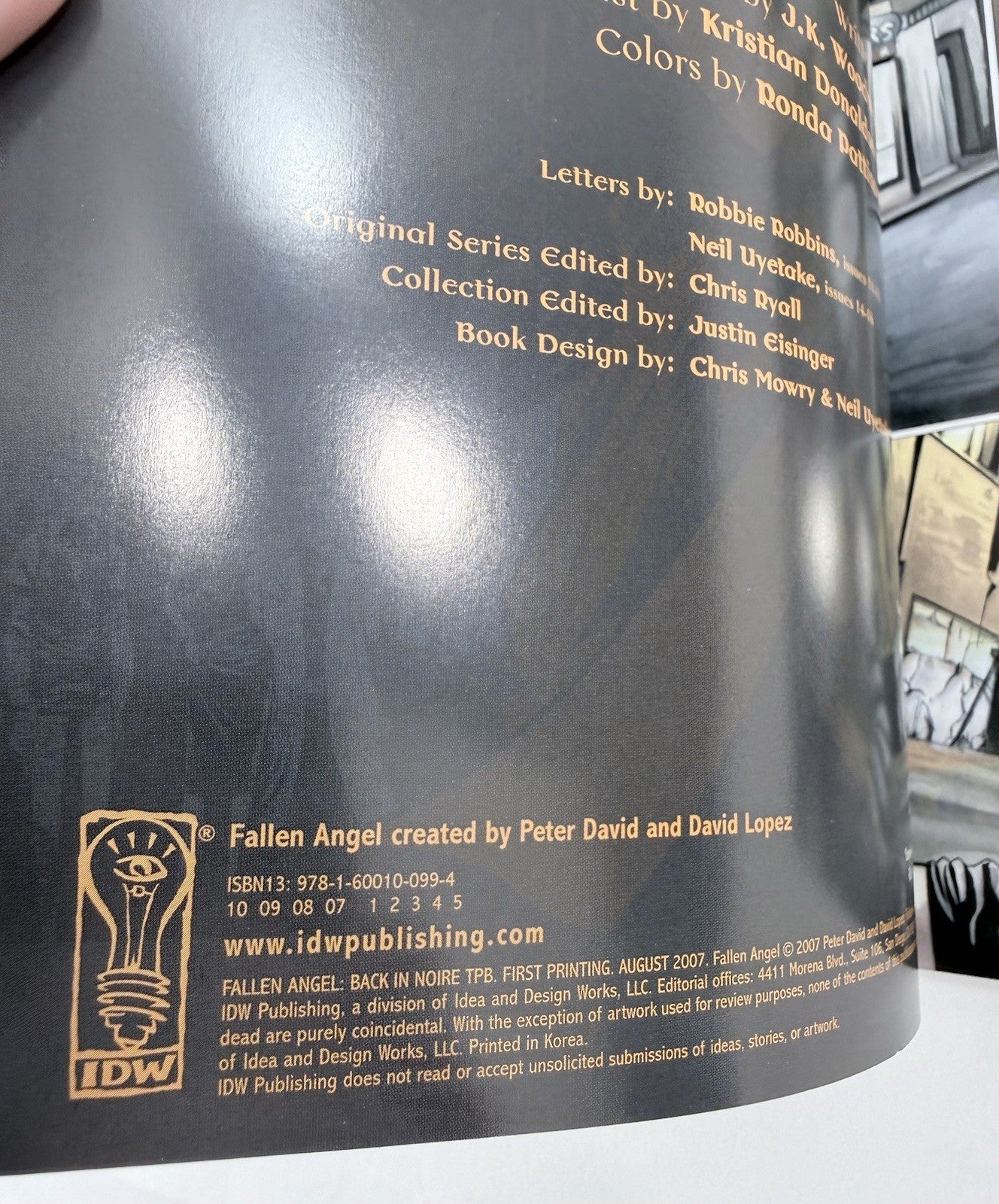 Fallen Angel: To Rule in Hell (IDW, 2007) Back in Noire - First Prints - #2 #3