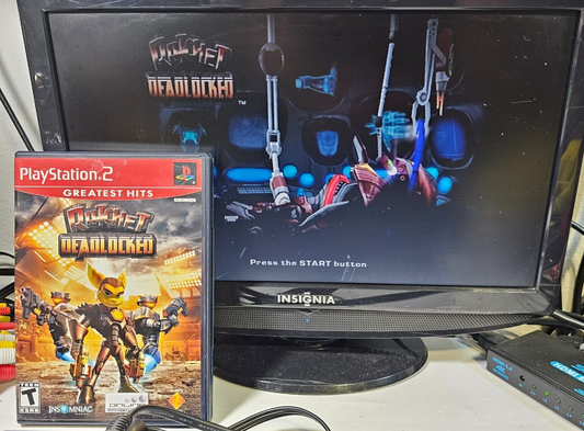 Ratchet: Deadlocked (Sony PlayStation 2, 2005) Game Case Manual - Tested