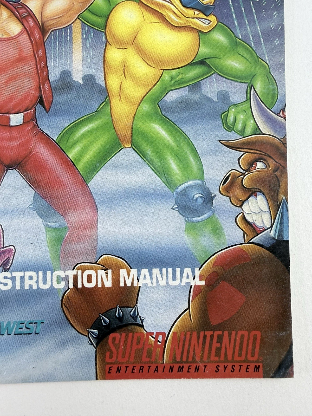 Tradewest 1993 Battletoads & Double Dragon Instruction Manual SNS-UL-USA