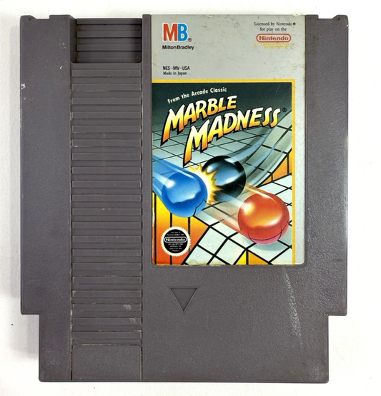 Marble Madness (Nintendo NES, 1989) Game Cartridge - Tested and Working