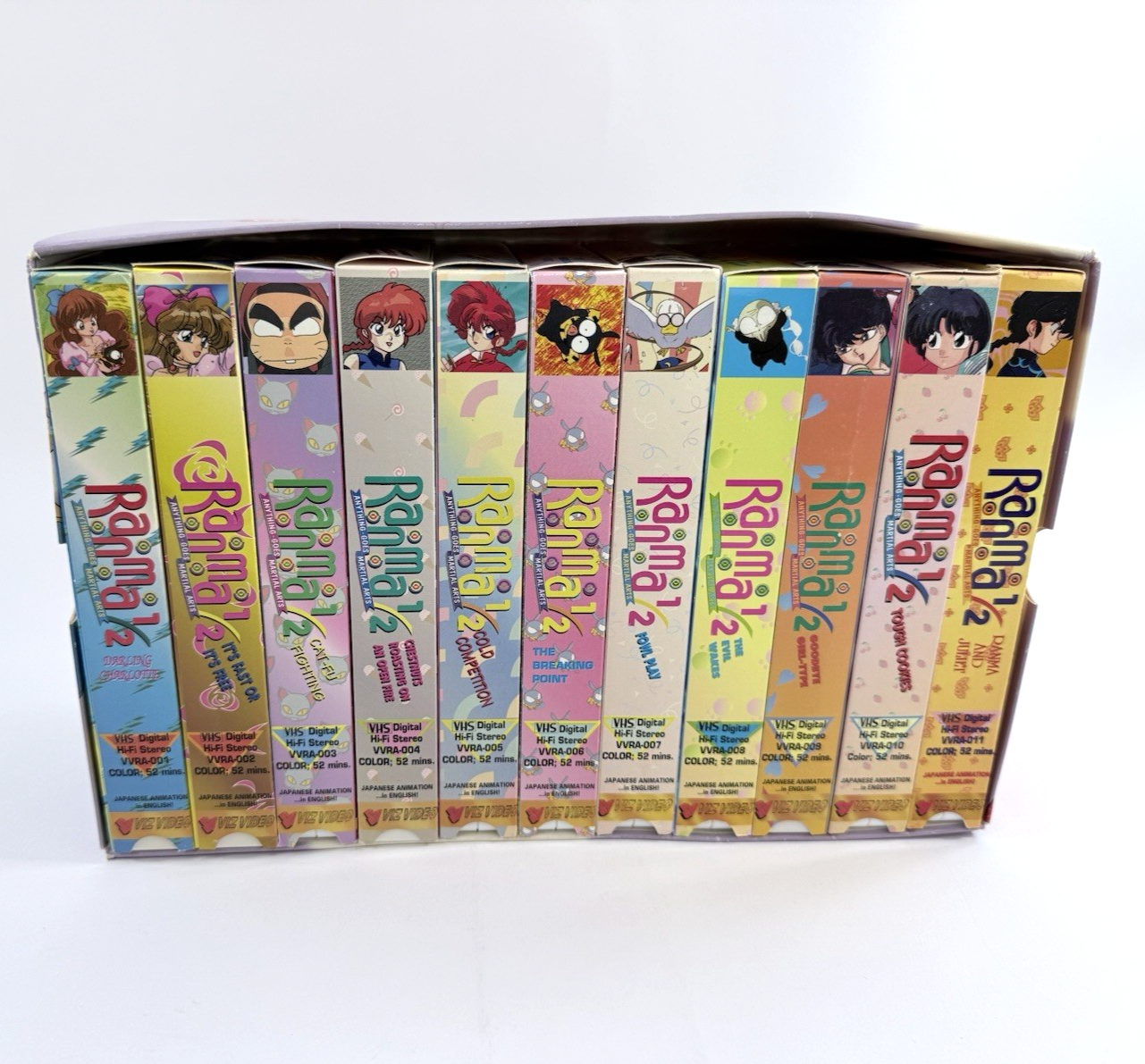 Viz Video Ranma 1/2 Anything-Goes Martial Arts Box Set (VHS, 1996, Dub) - No CD