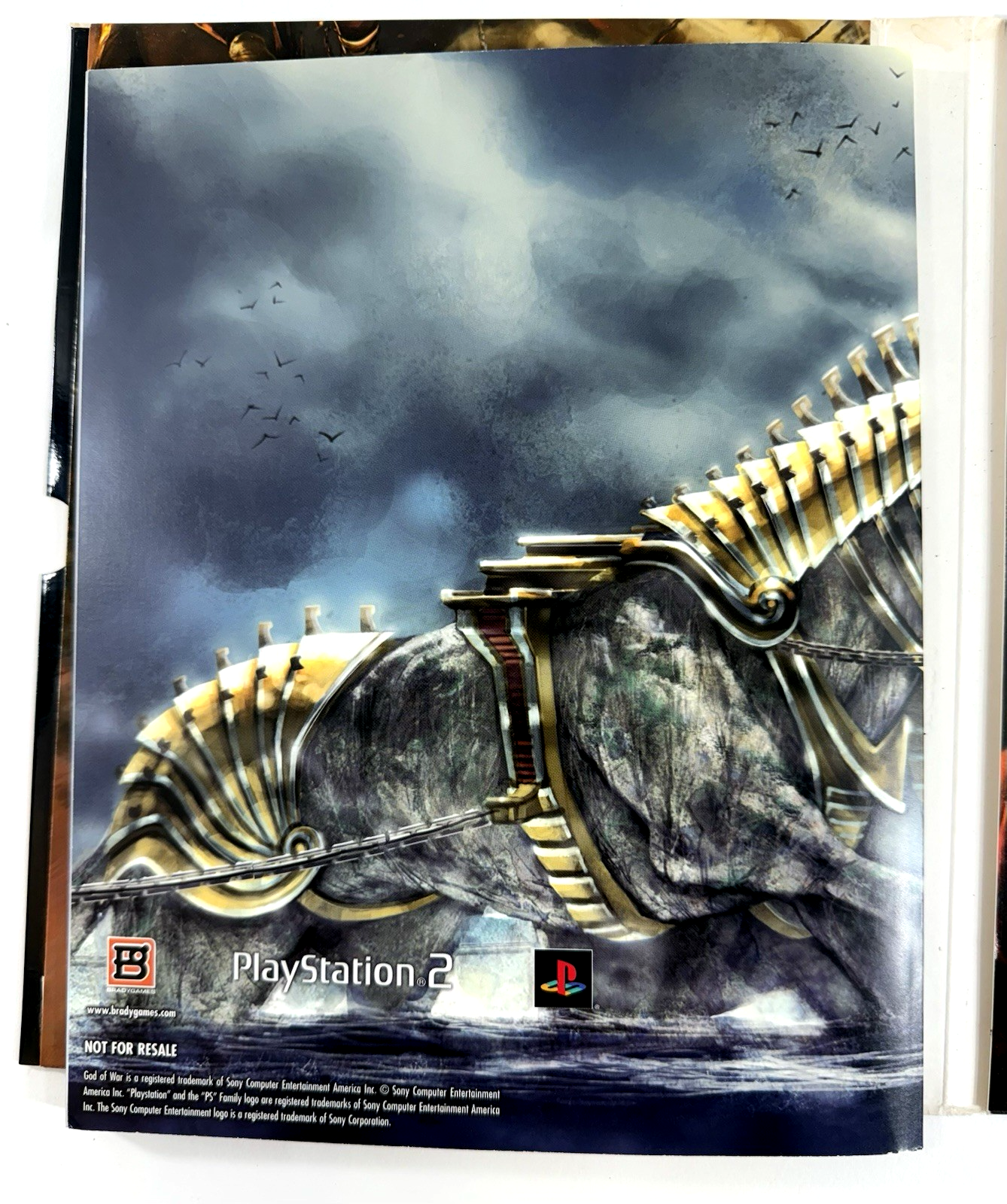 God of War II Limited Edition Strategy Guide, Art Book, Poster -2007, BradyGames