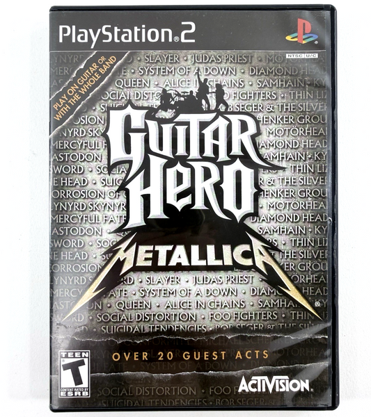 Guitar Hero: Metallica (Sony PlayStation 2, 2009) Game, Case, Manual - Tested