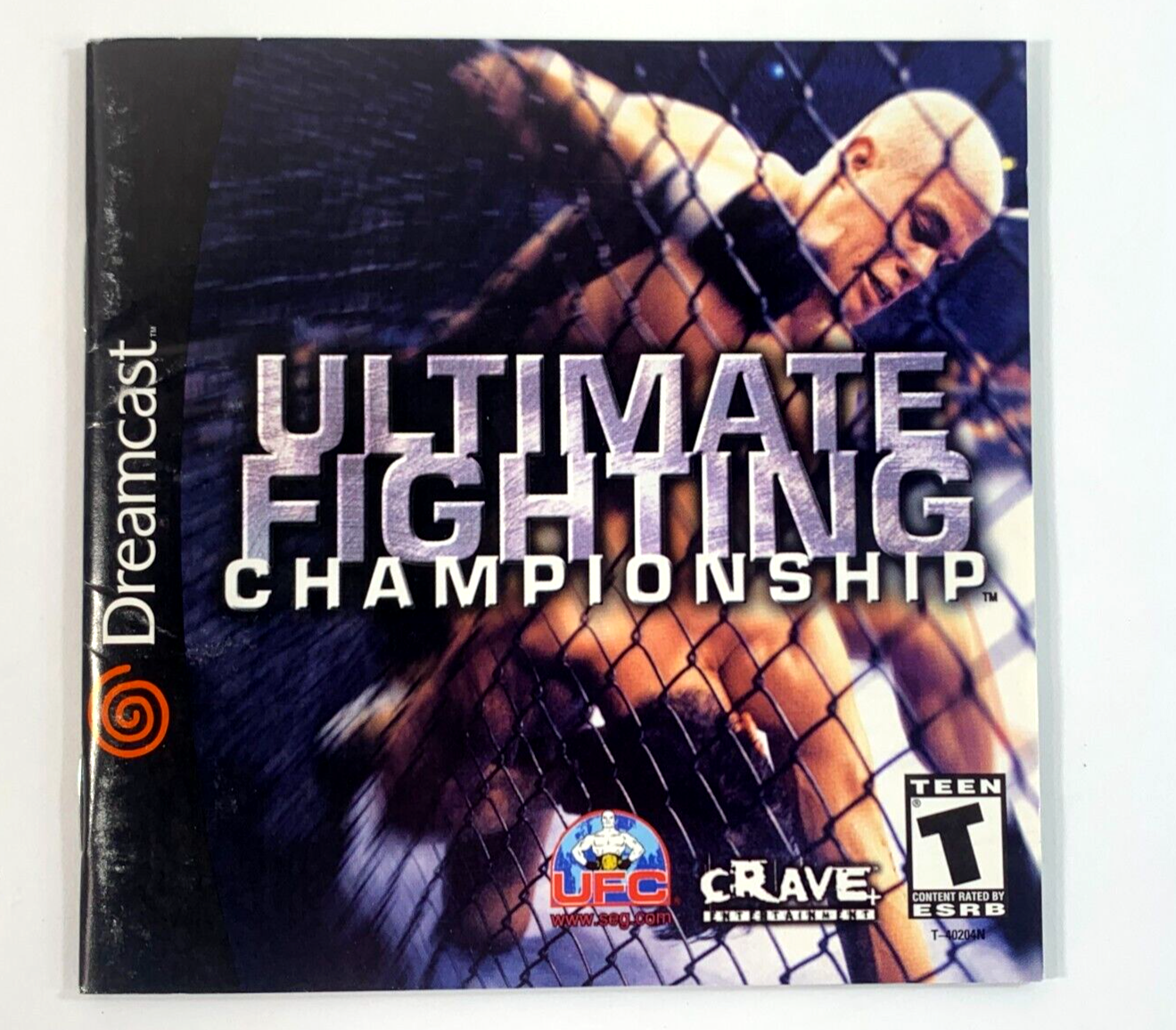 Ultimate Fighting Championship (Dreamcast, 2000) Game Case Manual Registration