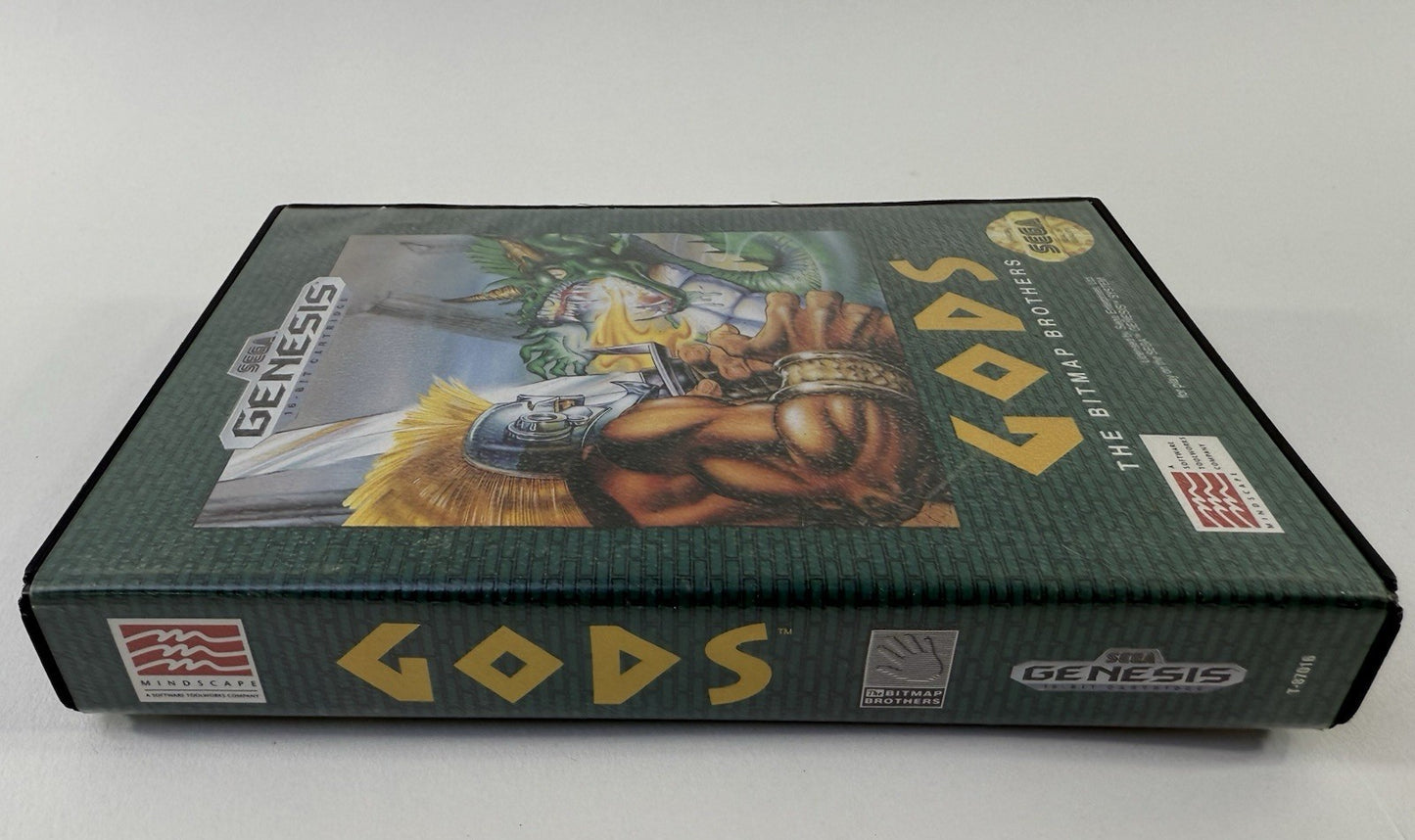 Gods (Sega Genesis, 1992) Replacement Game Case and Cover Art Only - No Game