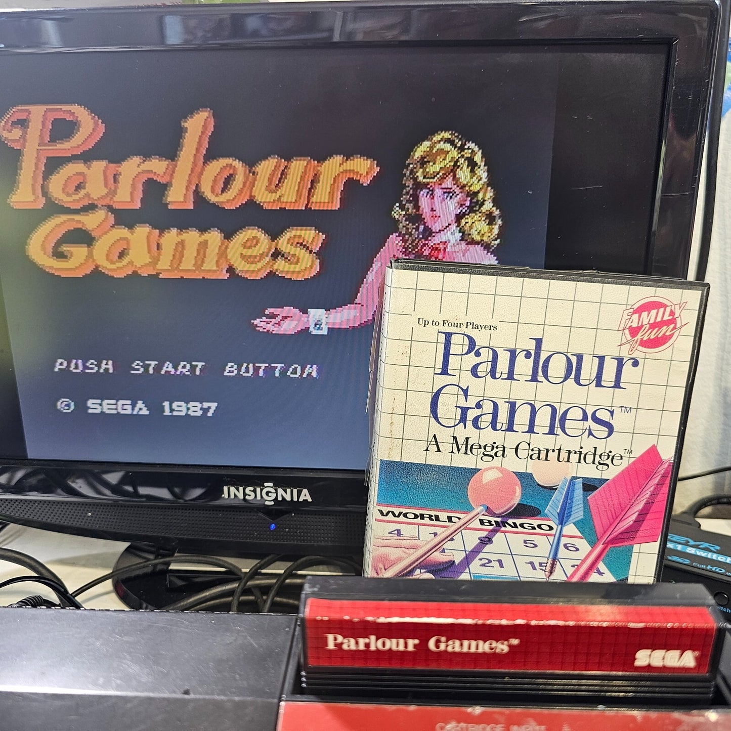 Parlour Games (Sega Master System, 1988) Game Case Manual - Tested and Working