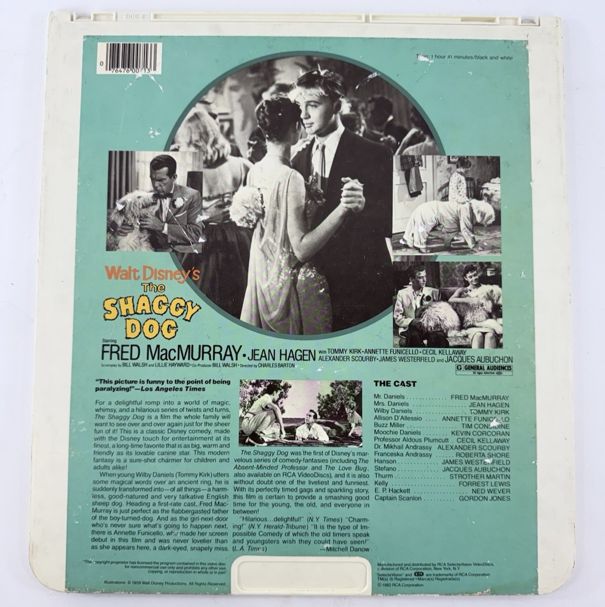 Pinocchio (CED VideoDisc Films) Treasure Island, The Shaggy Dog, Cartoon Parade