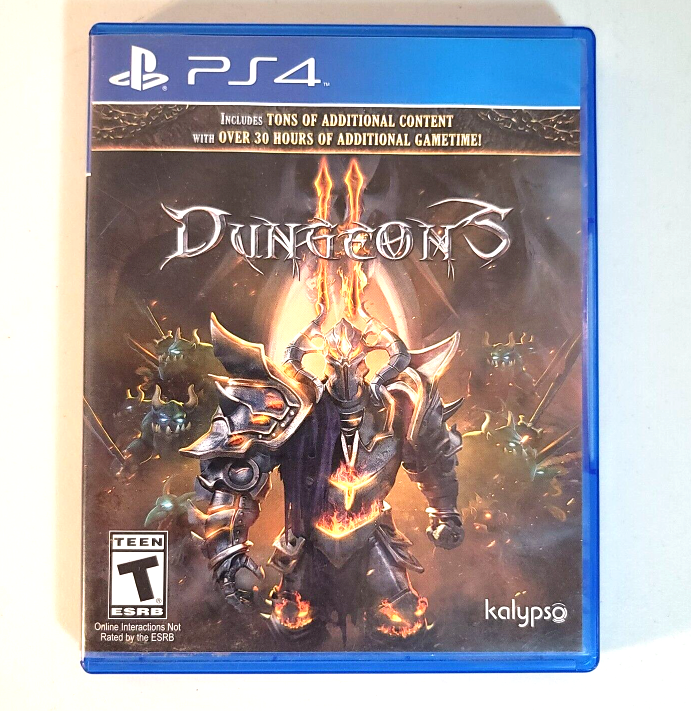Dungeons II (Sony PlayStation 4, 2016) Game Case Manual CIB