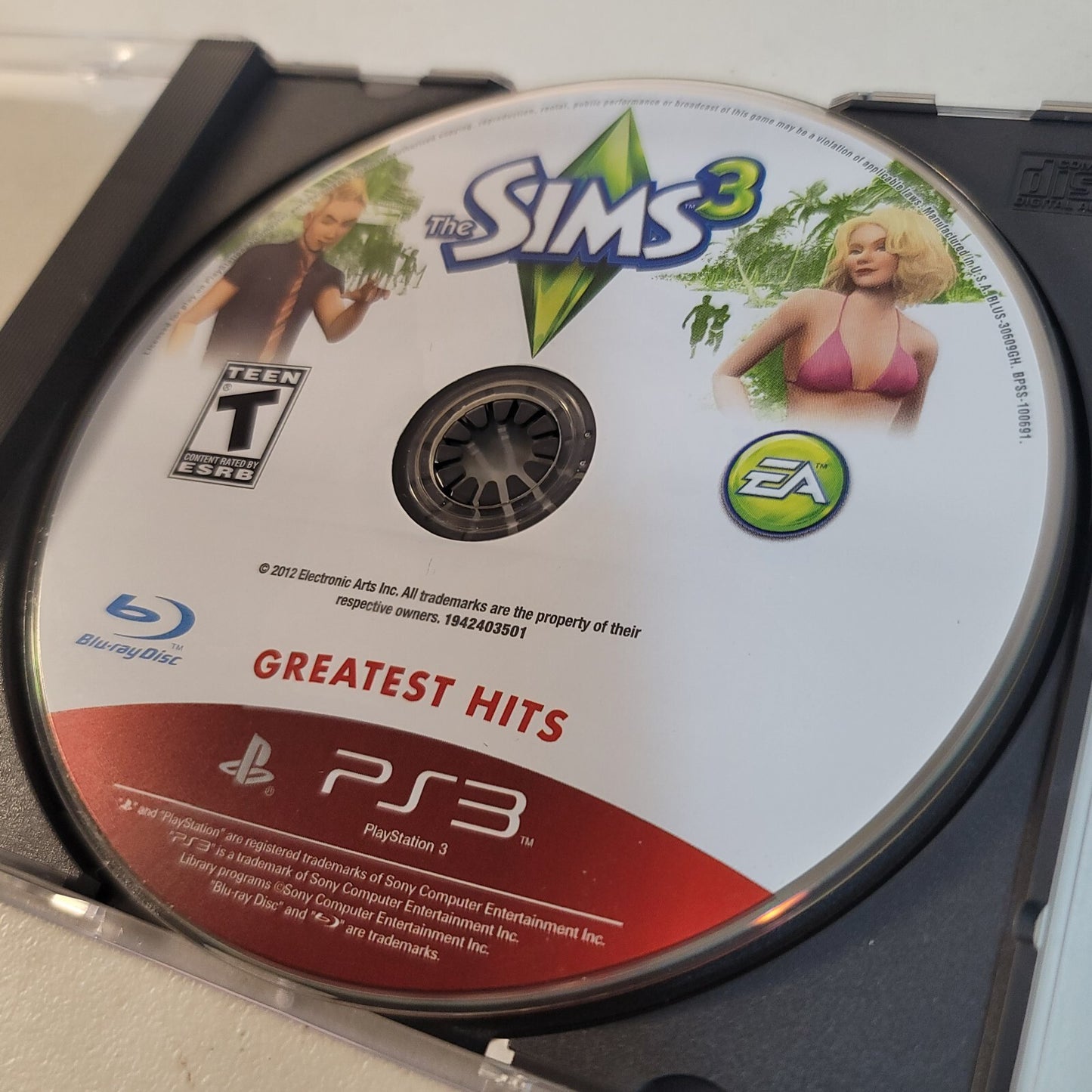 Sims 3 (Sony Playstation 3 2012) Game Disc