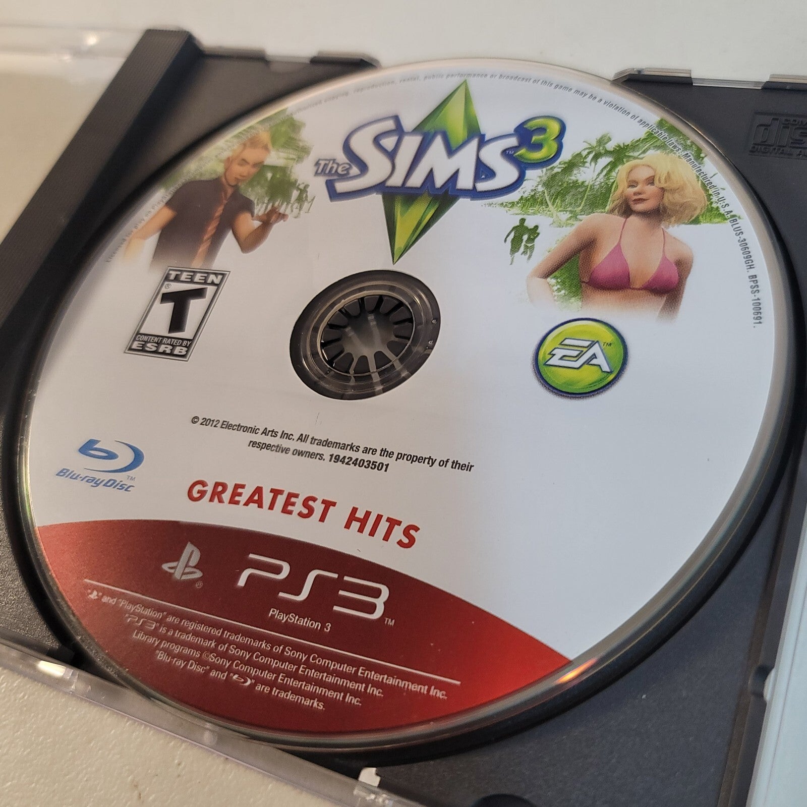 Sims 3 (Sony Playstation 3 2012) Game Disc