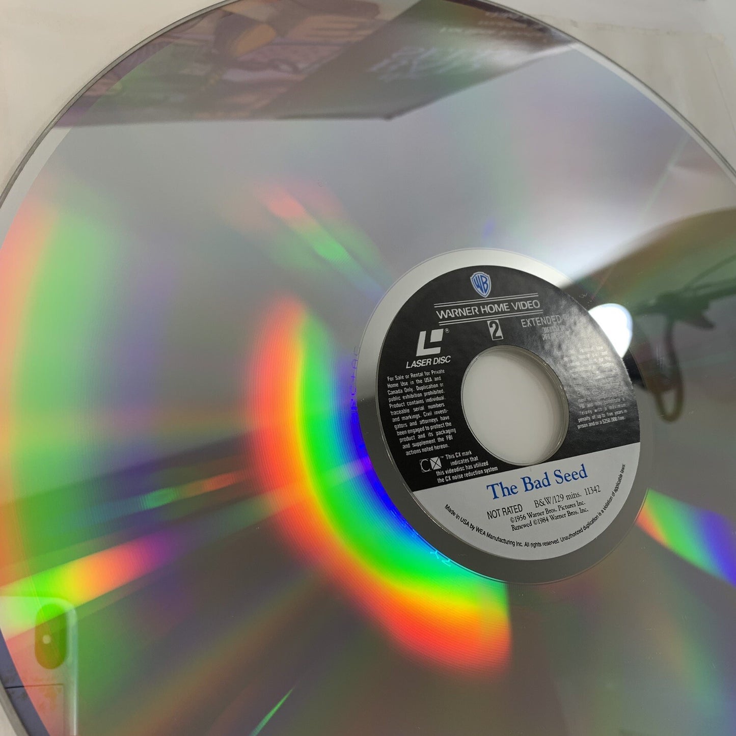 The Bad Seed (Extended/Standard Laserdisc, 1992) Tested and Working