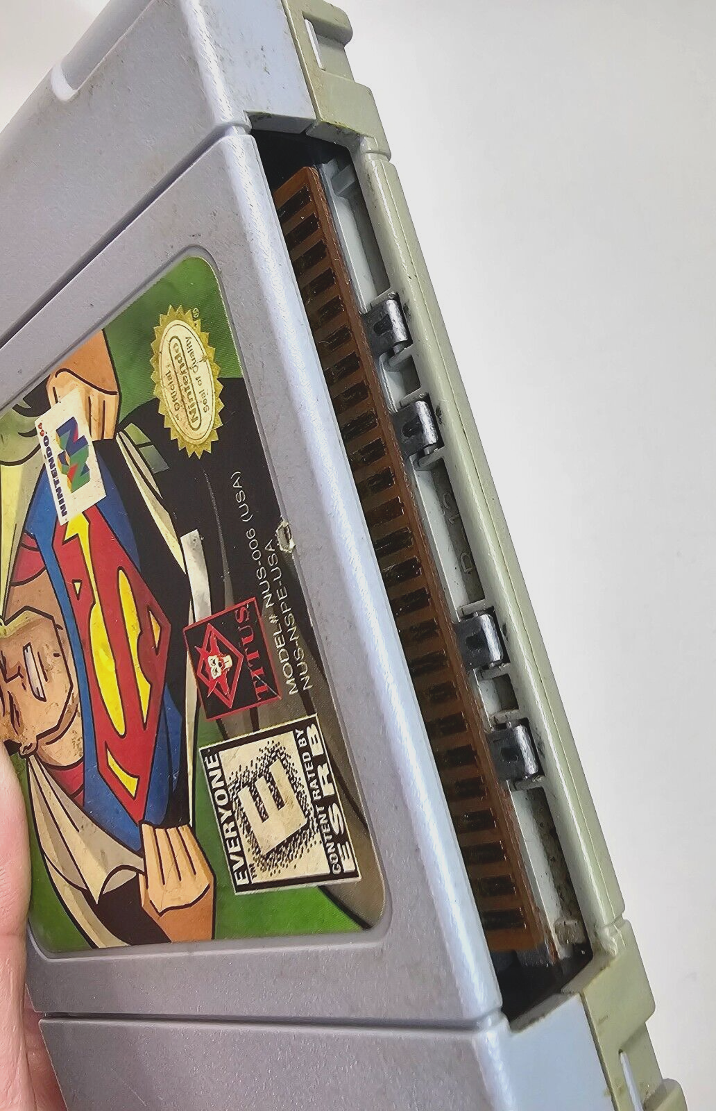 Superman (Nintendo 64, 1999) Game Cartridge - Tested and Working