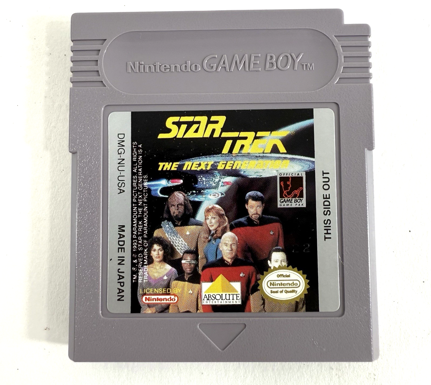 Star Trek: The Next Generation (Nintendo GameBoy, 1993) Game Box Manual Inserts