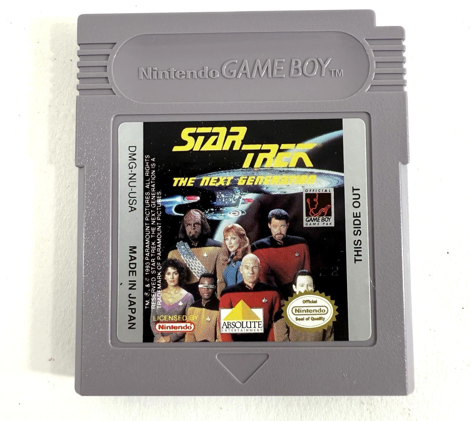 Star Trek: The Next Generation (Nintendo GameBoy, 1993) Game Box Manual Inserts