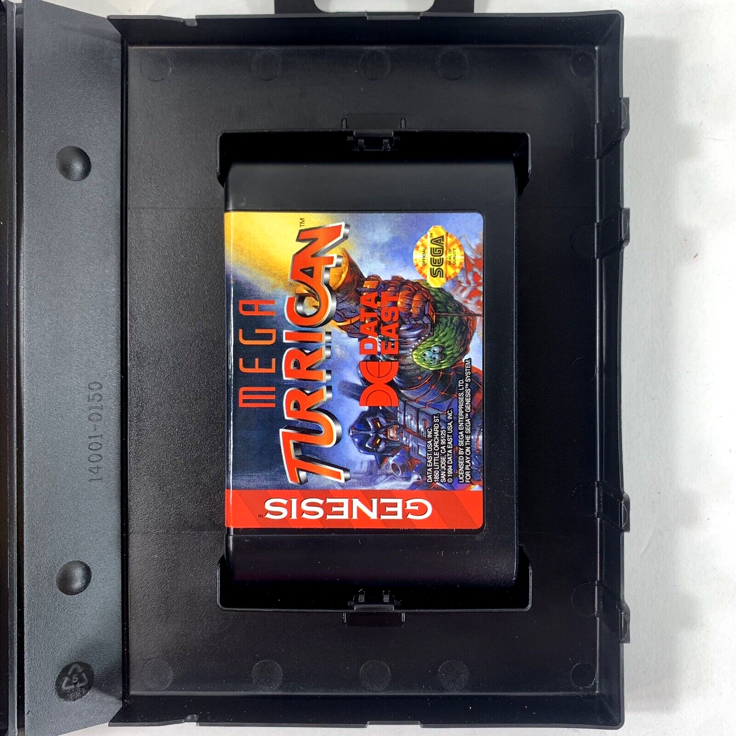 Mega Turrican (Sega Genesis, 1994) Game Case Manual Registration - Tested