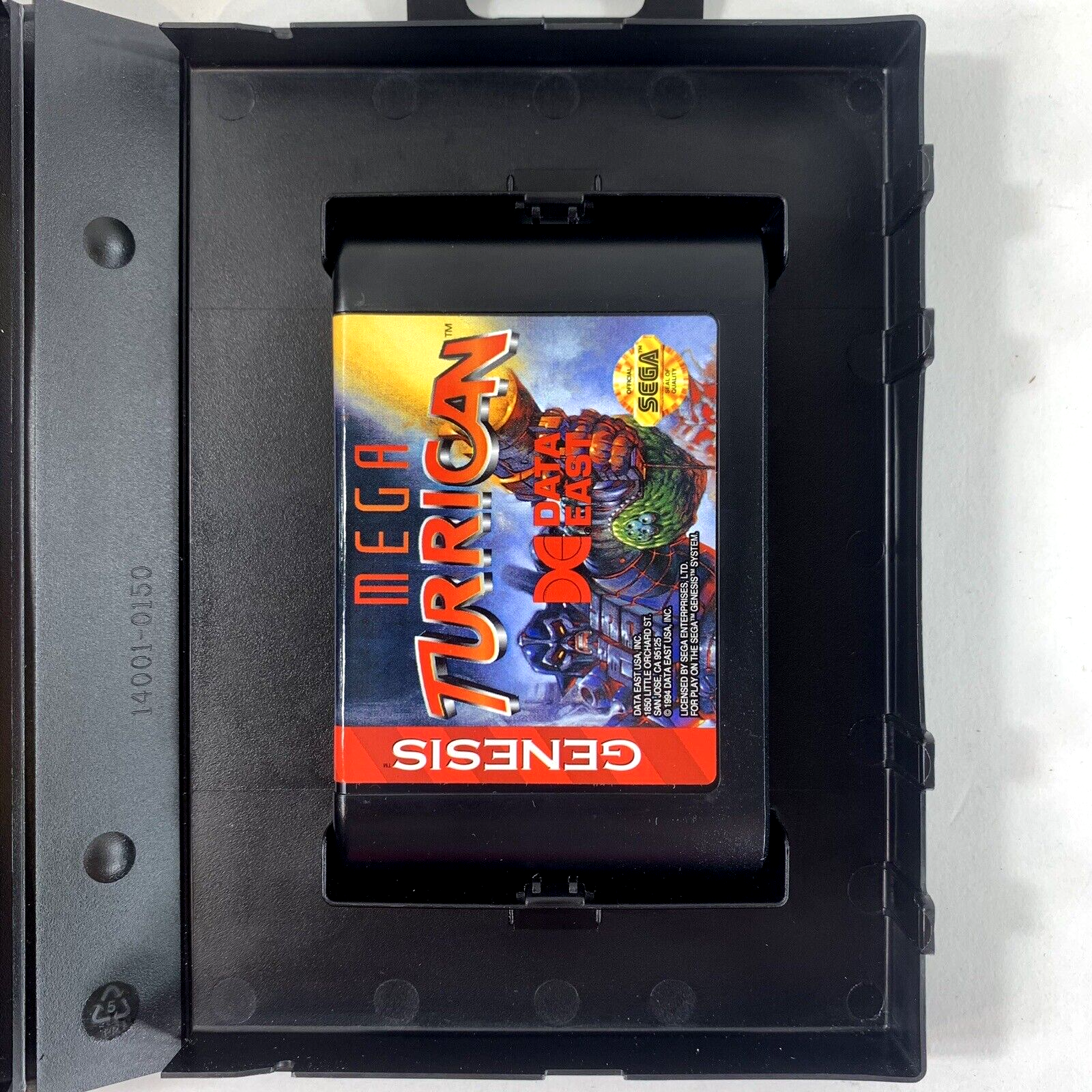 Mega Turrican (Sega Genesis, 1994) Game Case Manual Registration - Tested