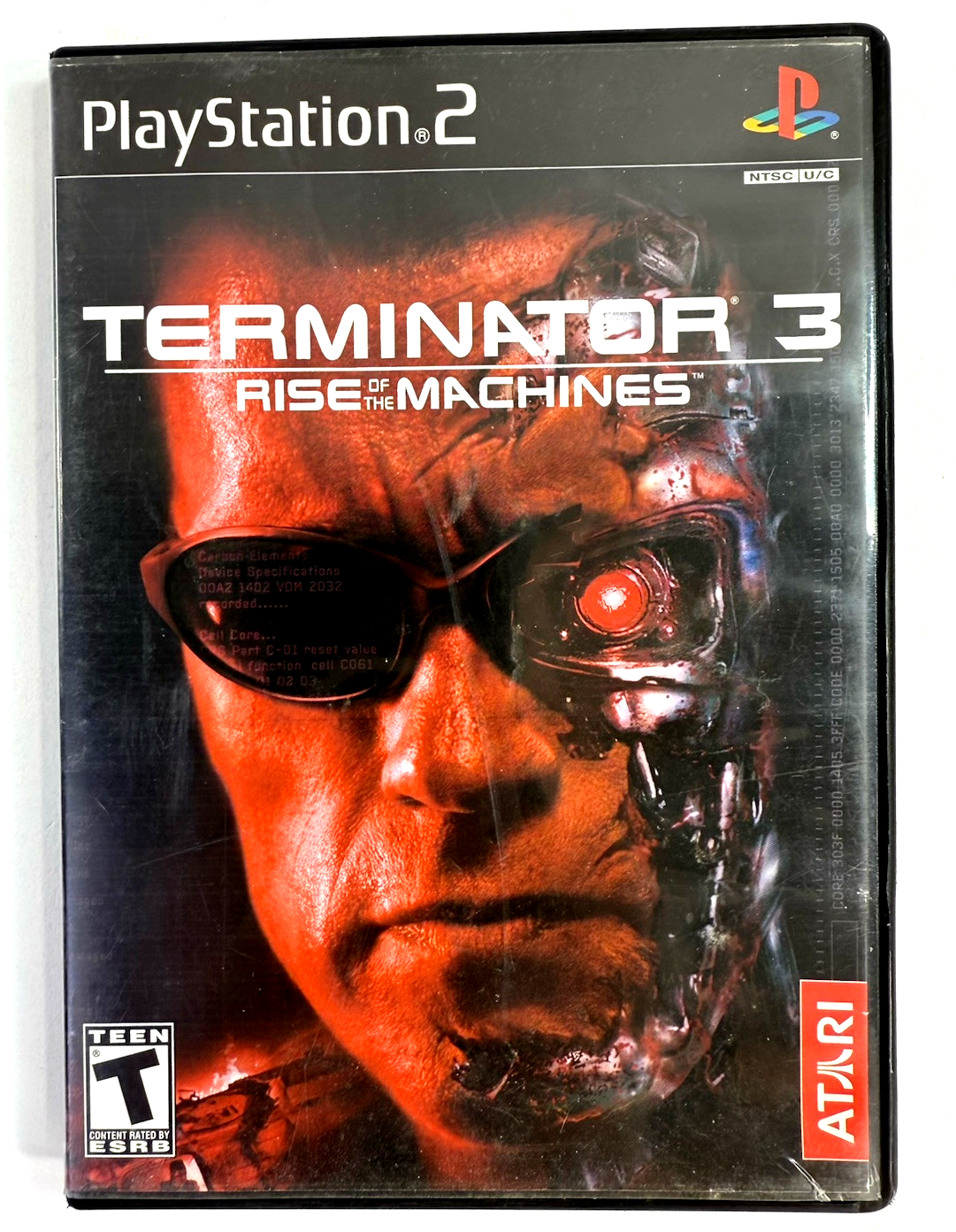 Terminator 3: Rise of the Machines (PlayStation 2, 2003) Game Case Manual-Tested