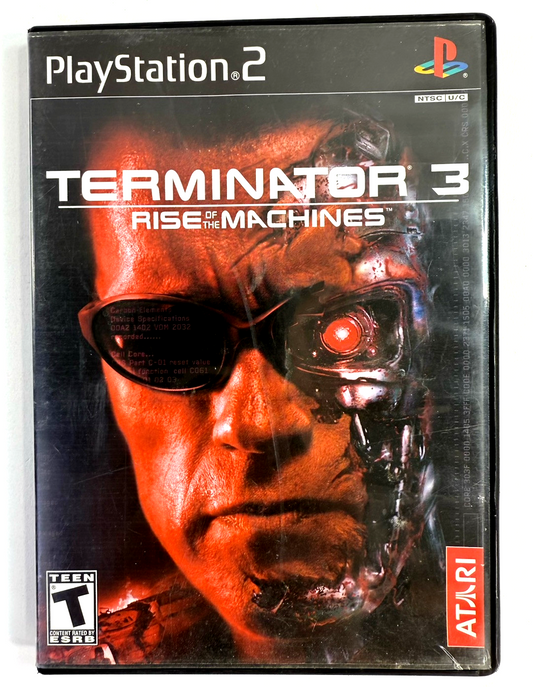 Terminator 3: Rise of the Machines (PlayStation 2, 2003) Game Case Manual-Tested