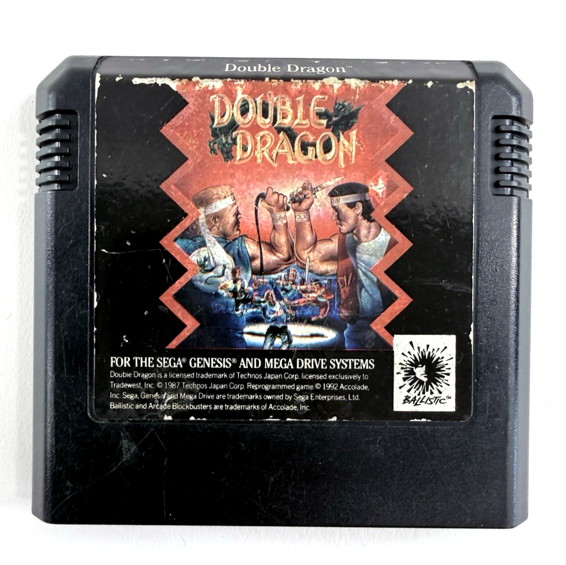 Double Dragon (Sega Genesis/Mega Drive, 1992) Game Cartridge - Tested & Working