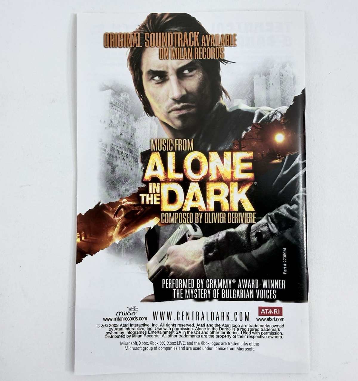Alone in the Dark Soundtrack Ed. (Xbox 360, 2008) Discs, Case, Manual - Tested