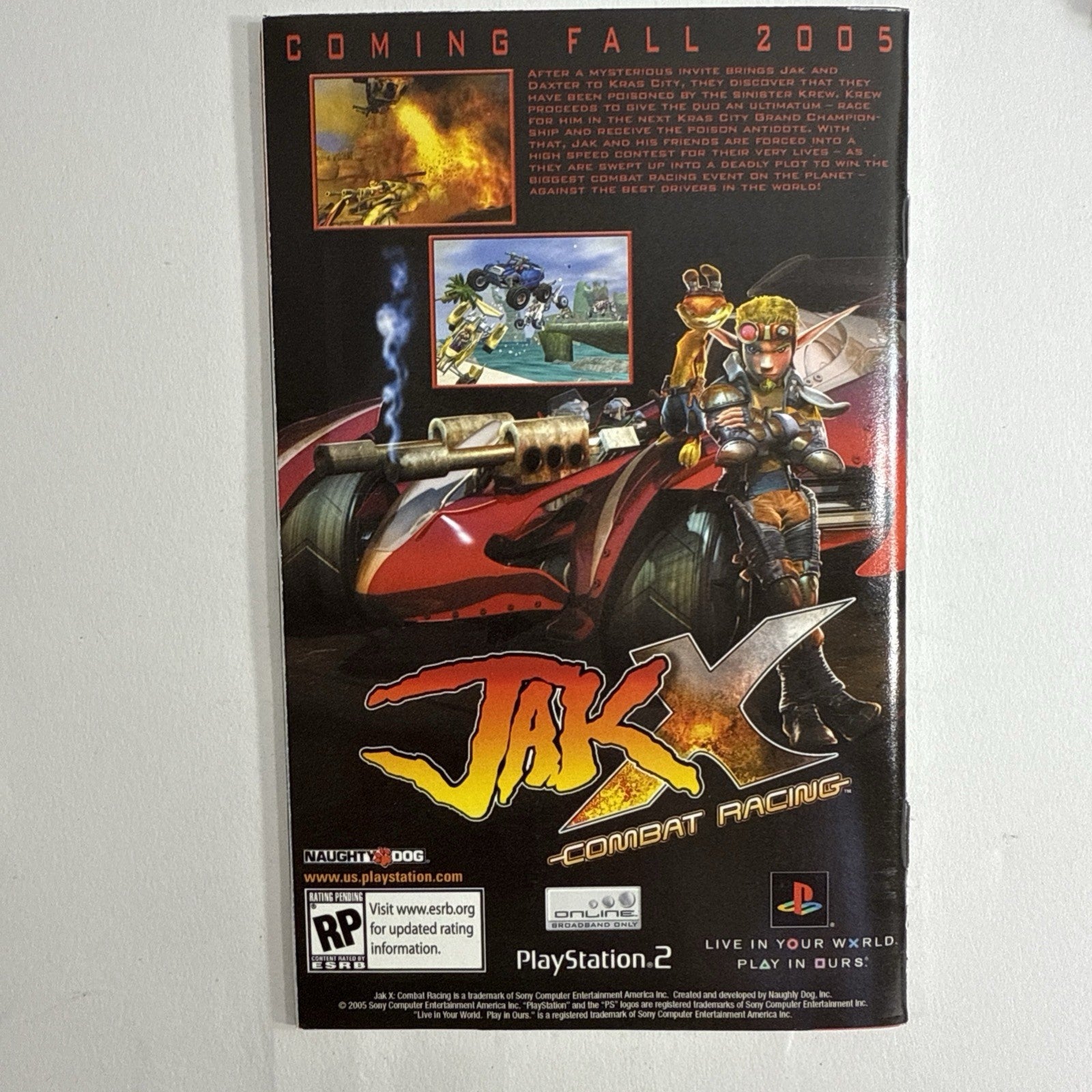 ATV Offroad Fury 3 (PlayStation 2, 2004) Game Case Manual Registration - Tested