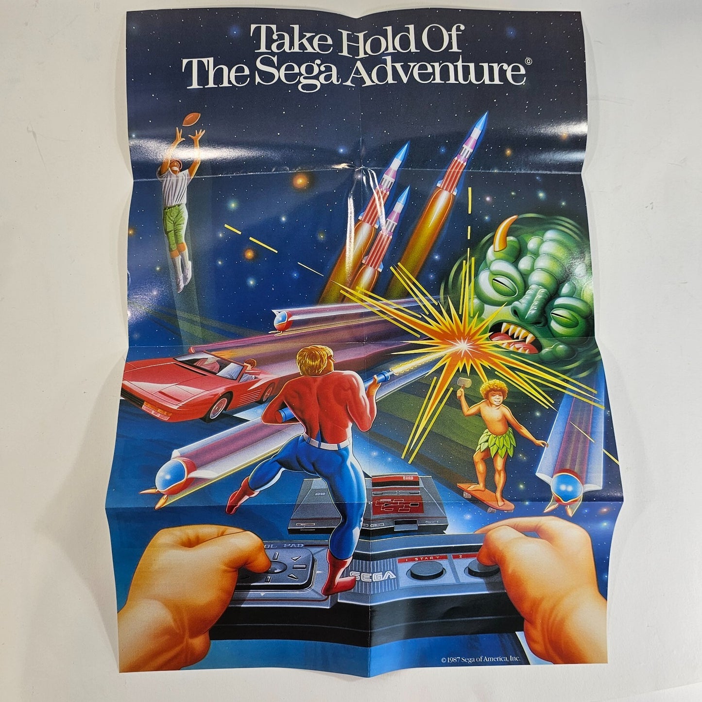 Rambo III (Sega Master System, 1988) Game Case Manual Poster - Tested