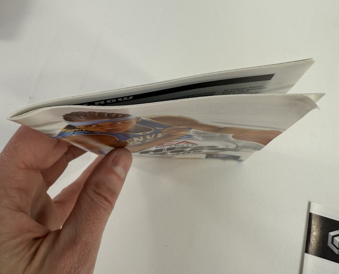 NBA Live 2005 (Nintendo GameCube, 2004) Game Case Manual Insert - Tested