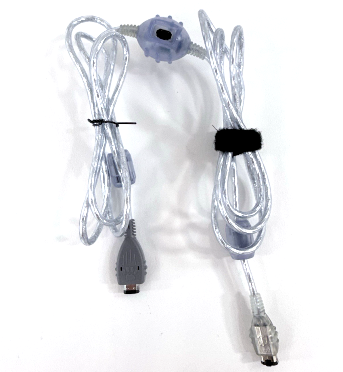 Mad Catz Game Boy Advance Silver/Purple Link Transfer Cable - Tested and Working