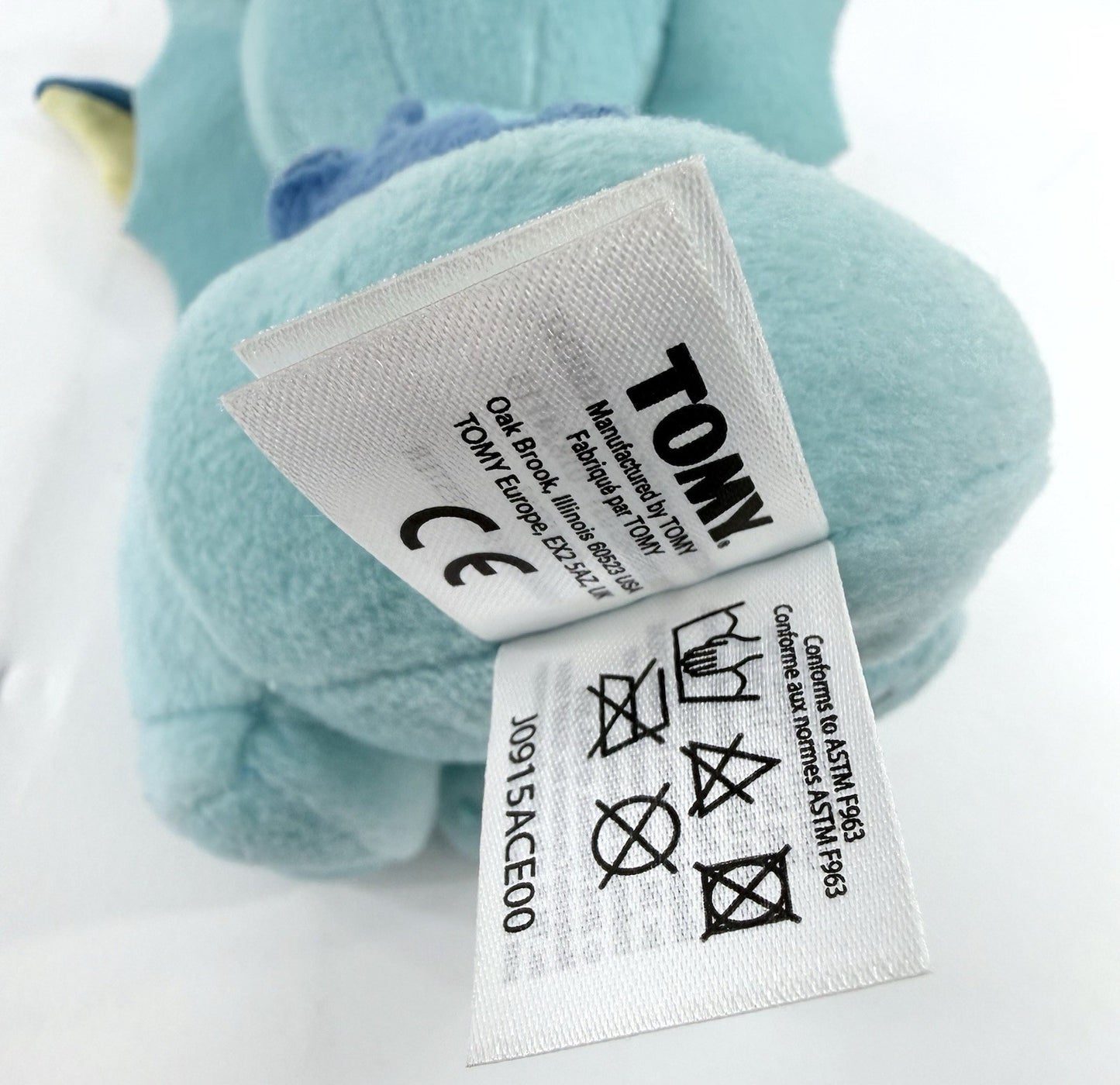 Tomy 2016 Pokémon XY 8” Seated Vaporeon Plush