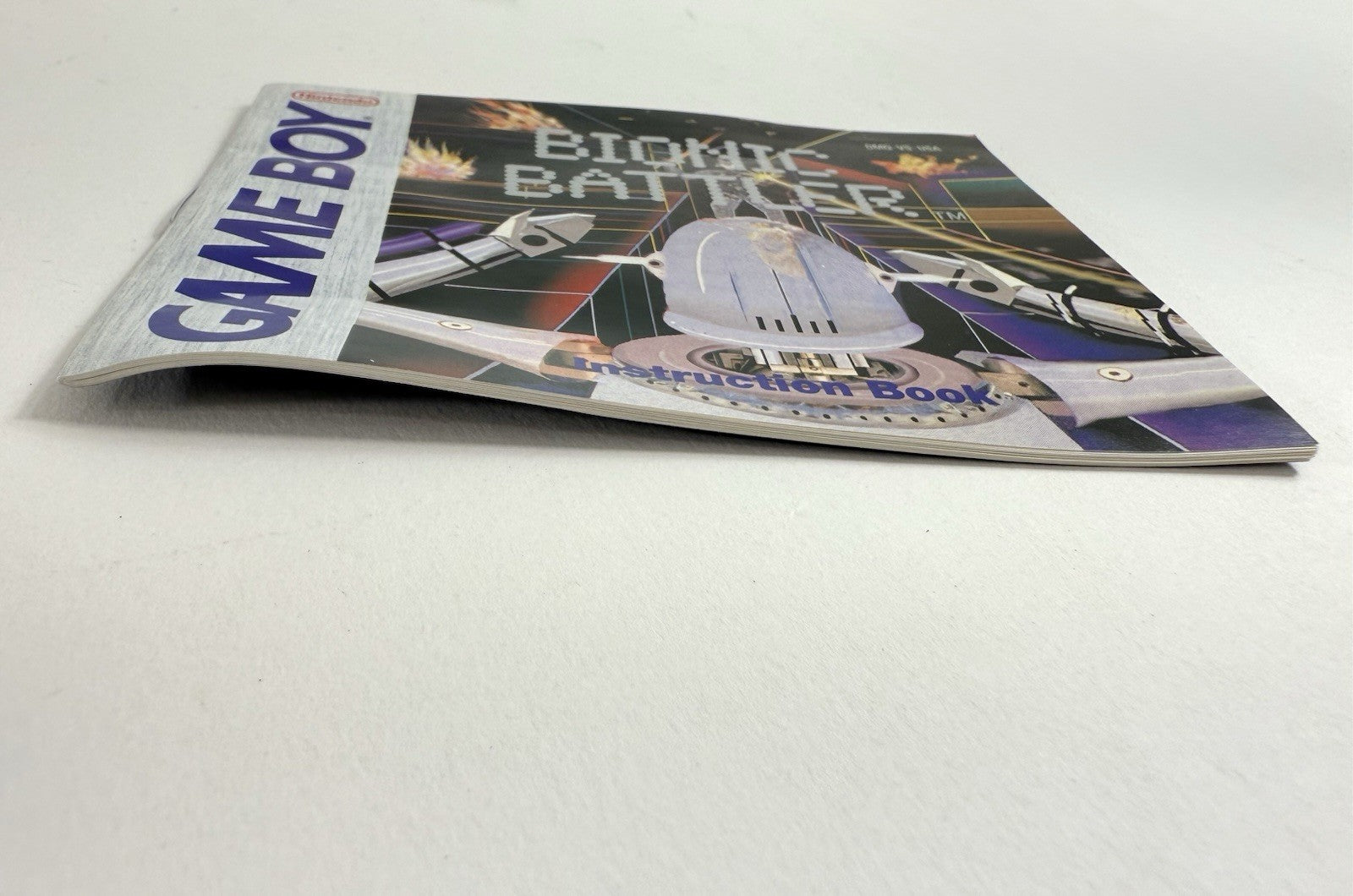 Bionic Battler (Nintendo GameBoy, 1992) Game Box Manual Registration Inserts