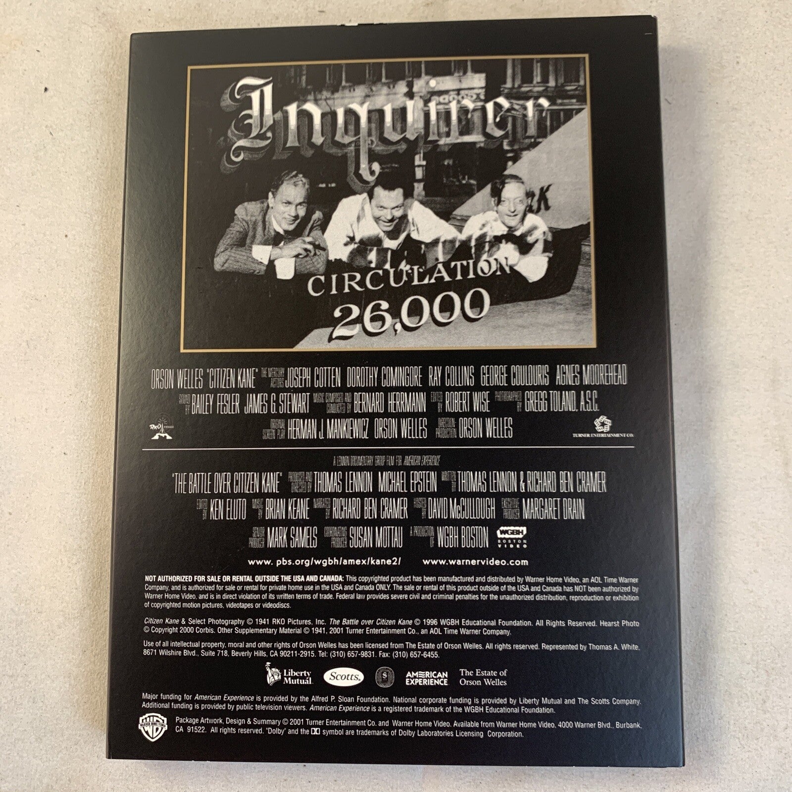 Citizen Kane (DVD, 2001, 2-Disc Set)