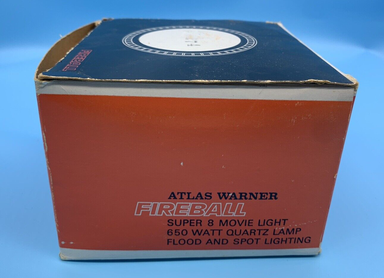 Atlas Warner Fireball Super 8 650 Watt Quartz Lamp Movie Light - Tested